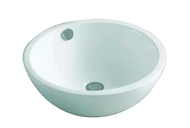 OUTLET Blusani Cera keramische opbouw waskom 44 cm glans wit BC204503