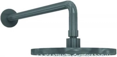 Waterevolution Flow hoofddouche 250mm met muuraansluiting Gun Metal T164125GME