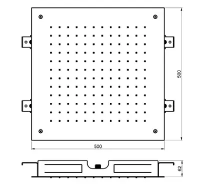 Rubio Nero Regendouche inbouw 50x50cm mat zwart 1208952988