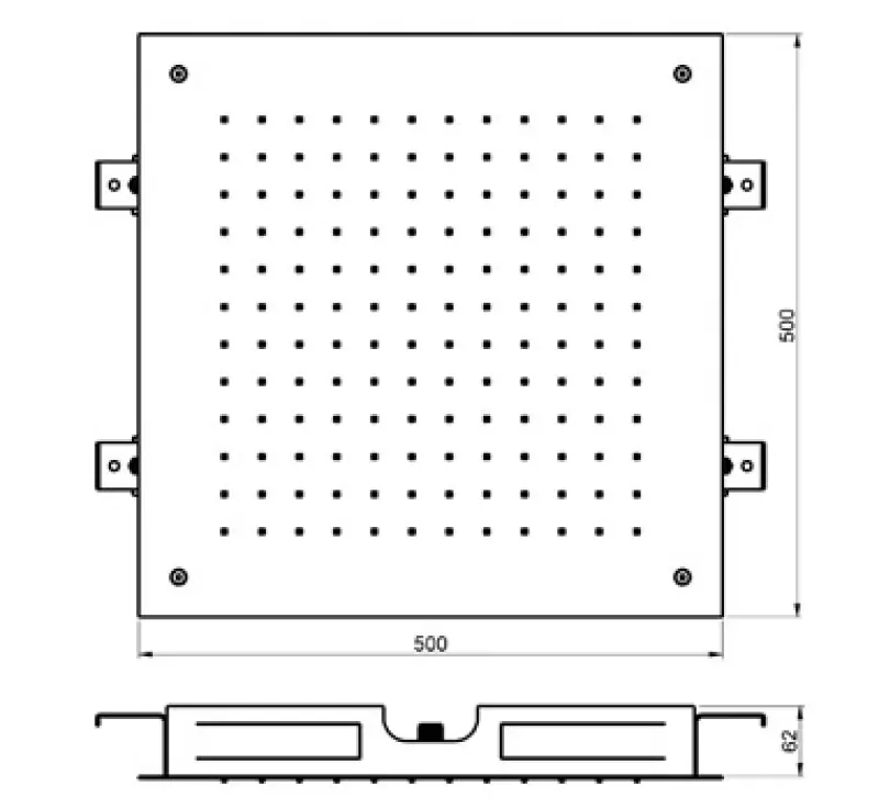 Rubio Nero Regendouche inbouw 50x50cm mat zwart 1208952988