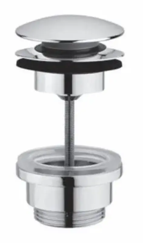 PB Unix wastafelplug 1 1/4 afsluitbaar push up click clack brons 1208953284