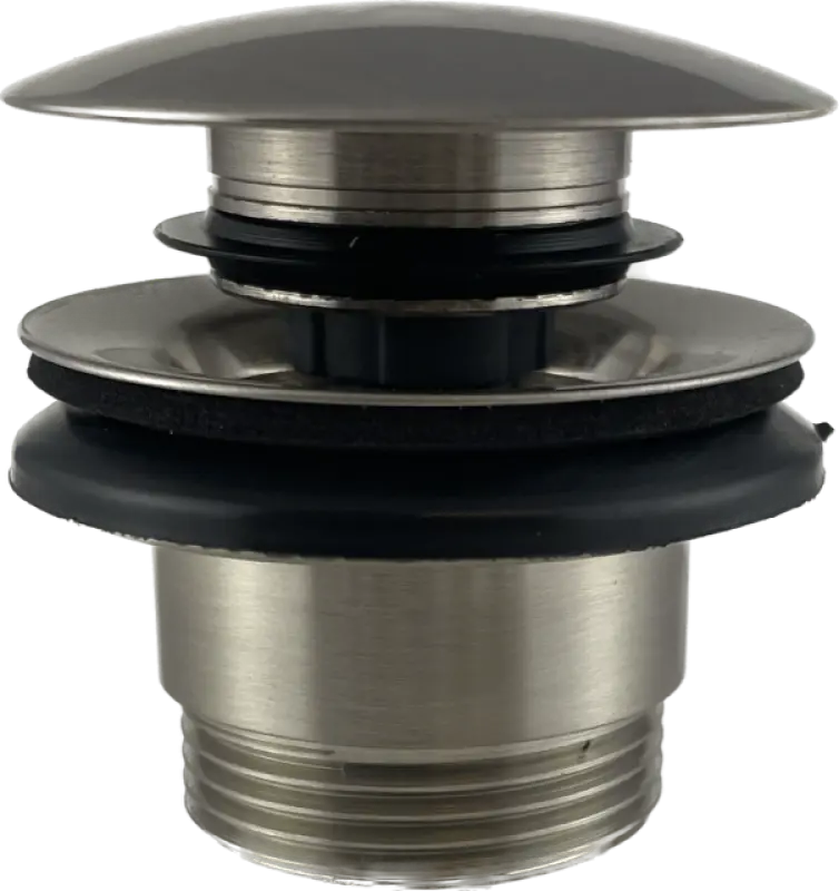 PB Unix wastafelplug 1 1/4 afsluitbaar push up click clack RVS 1208953285