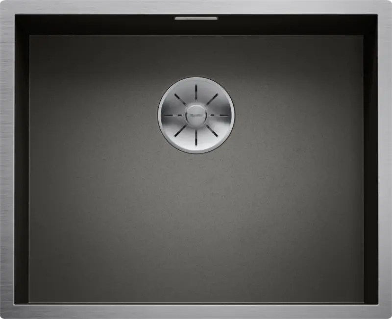 Blanco Zerox rvs spoelbak gun metal 50x40cm vlakinbouw 526245