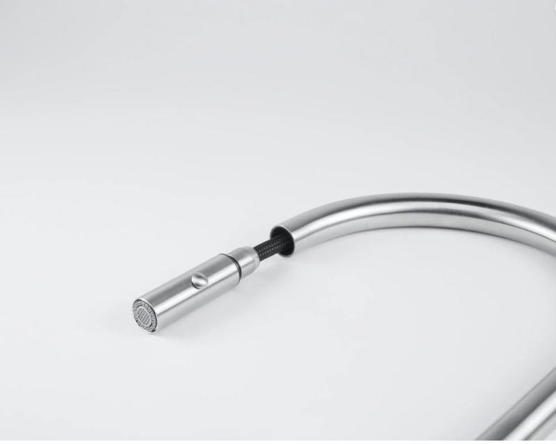 Franke Keukenkraan Eos Neo met uitloop uittrekbare sproeikop volledig RVS 115.0590.045