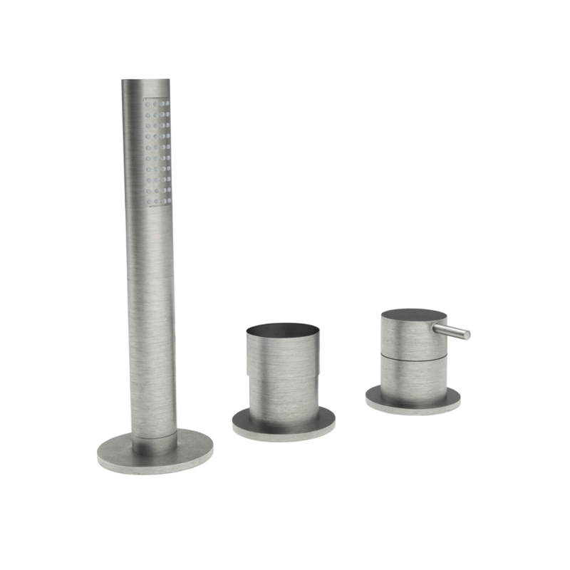 Waterevolution Flow 3-gats Badmengkraan voor Badrandmontage RVS T138SBIE