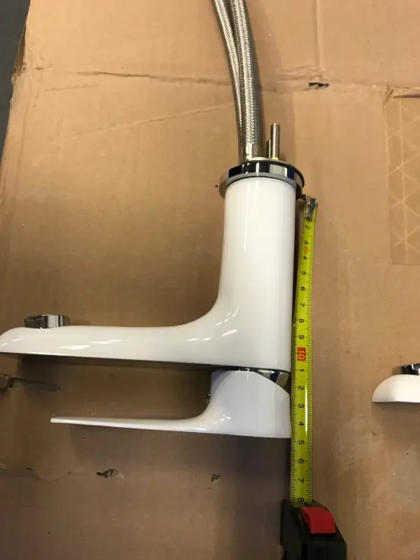 OUTLET 2x wastafelkraan wit-chroom 1208954427 Outlet