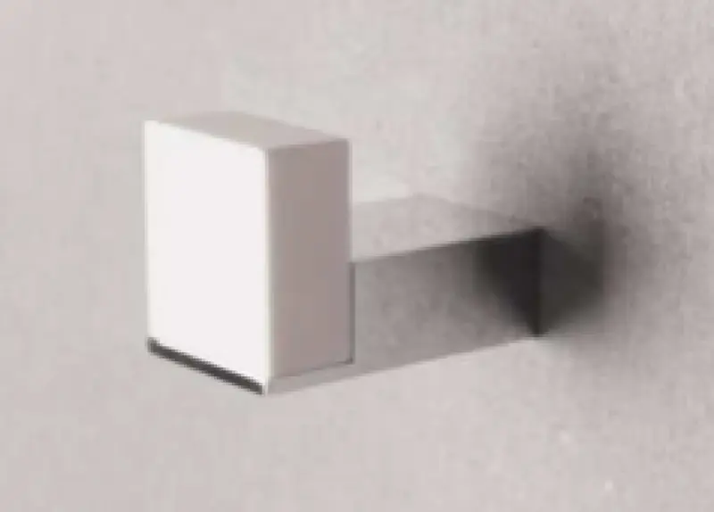 OUTLET Solid-S handdoekhaak 3 x 7 x 4 cm wit mat/choom 1208832492