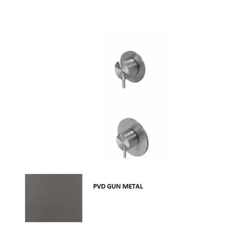 Waterevolution Flow inbouw douchethermostaat met 1 omstelkraan light gold 1208954644