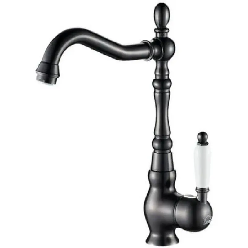 Aquadesign Marseille klassieke keukenmengkraan mat zwart
