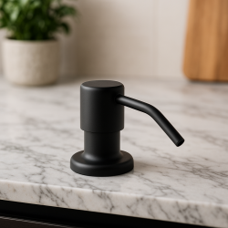 Aquadesign Nantes Inbouw Zeepdispenser mat zwart