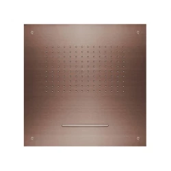 SB Square 316 Regendouche inbouw met waterval 50x50cm plafond douchekop PVD koper 1208955318