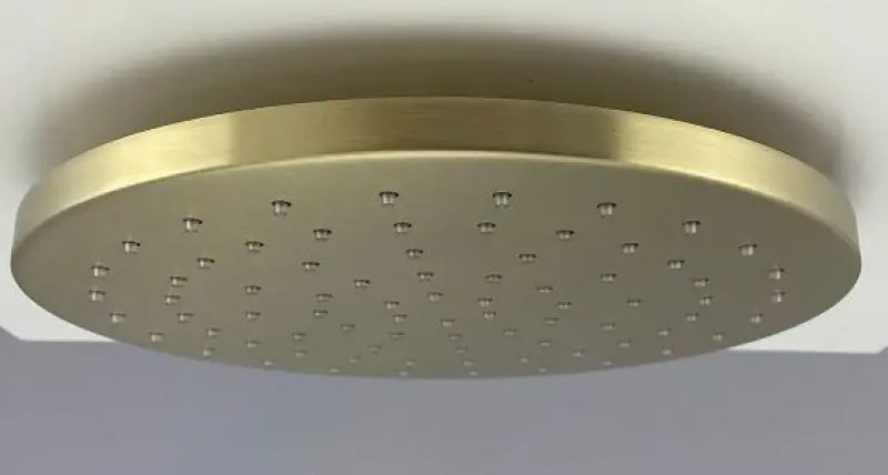 SB Round 316 Regendouche hoofddouche 30cm PVD goud 1208955345