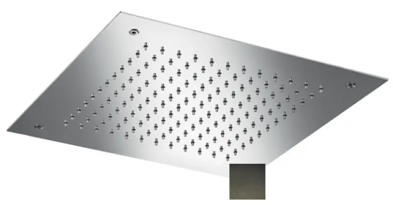 SB Square Chromotherapy Regendouche inbouw  PVD Gun Metal 1208955466