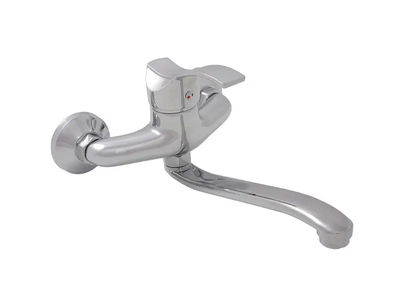 Aquadesign Sens eenhendel keuken muurkraan chroom