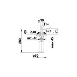 Blanco Torre zeepdispenser Edelstaal 512594