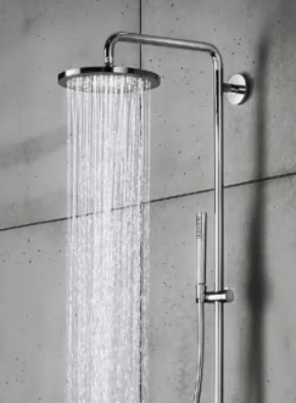 SB Round Messing Regendouche hoofddouche 20 cm Mat Zwart 1208955603