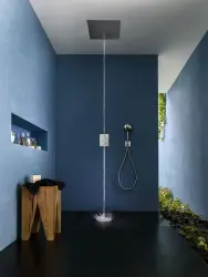 SB inbouw Regendouche plafond met icicle straat 38x38cm PVD Goud 1208955660