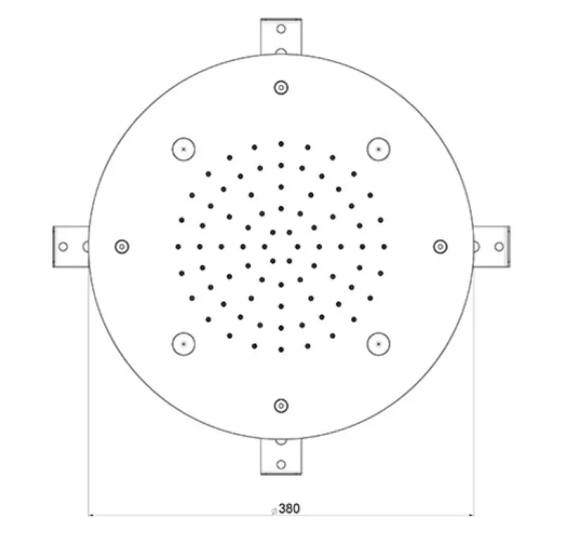 SB Round Mist Regendouche inbouw volledig RVS 1208955787