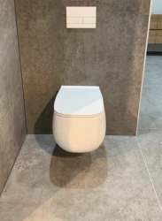 OUTLET Flavio Cosenza rimless design wandtoilet mat wit incl. softclose zitting en quickrelease 1208925065 nog 1 stuk leverbaar