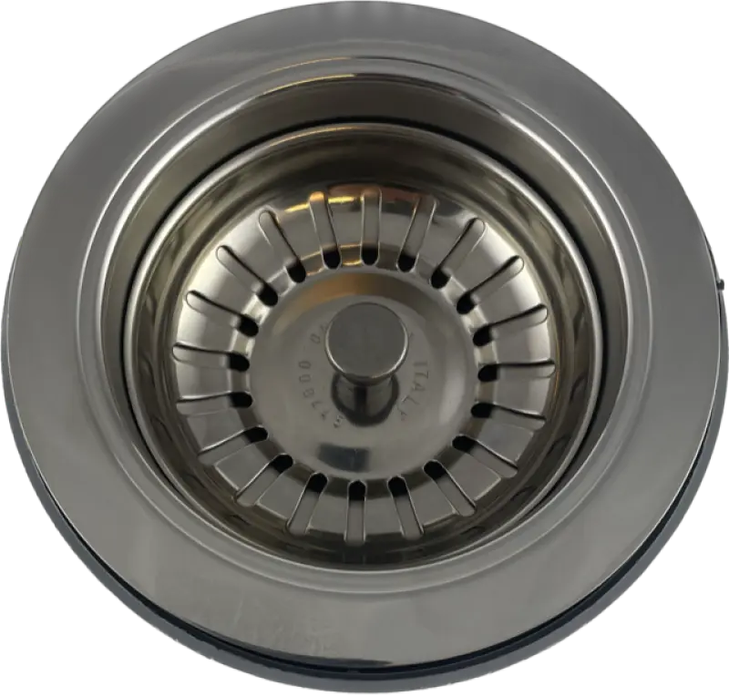 PB klassieke chromen afvoerset voor een keuken spoelbak en korfplug afsluitbaar 1208956473