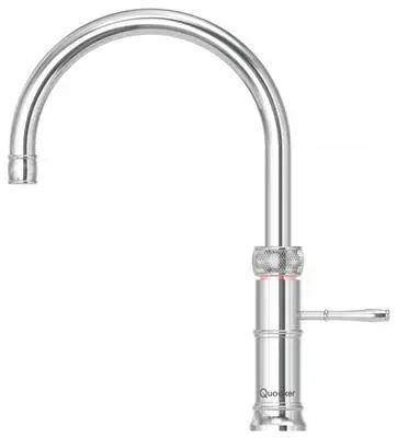 Quooker Classic Fusion Round Chroom COMBI & CUBE Warm, koud, kokend, gefilterd, koud, bruisend water 22CFRCHR+CUBE