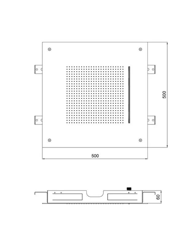 SB Square 316 Inbouw Regendouche Velvet Temptation en waterval mat zwart 1208956749