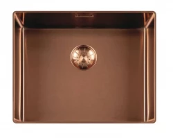 Lorreine 50SL1016-COPPER Slim spoelbak 50x40cm vlakinbouw Koper