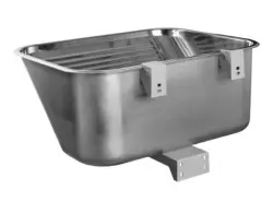 Aquadesign Utility uitstortgootsteen 55x45 cm voor in de bijkeuken of garage incl. beugels 1208957003