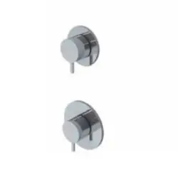 Waterevolution Flow mix and match inbouw mengkraan chroom met stopkraan 1208957062