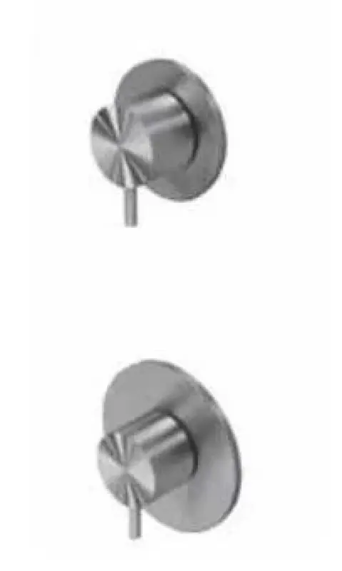 Waterevolution Flow mix and match inbouw mengkraan RVS met stopkraan 1208957064