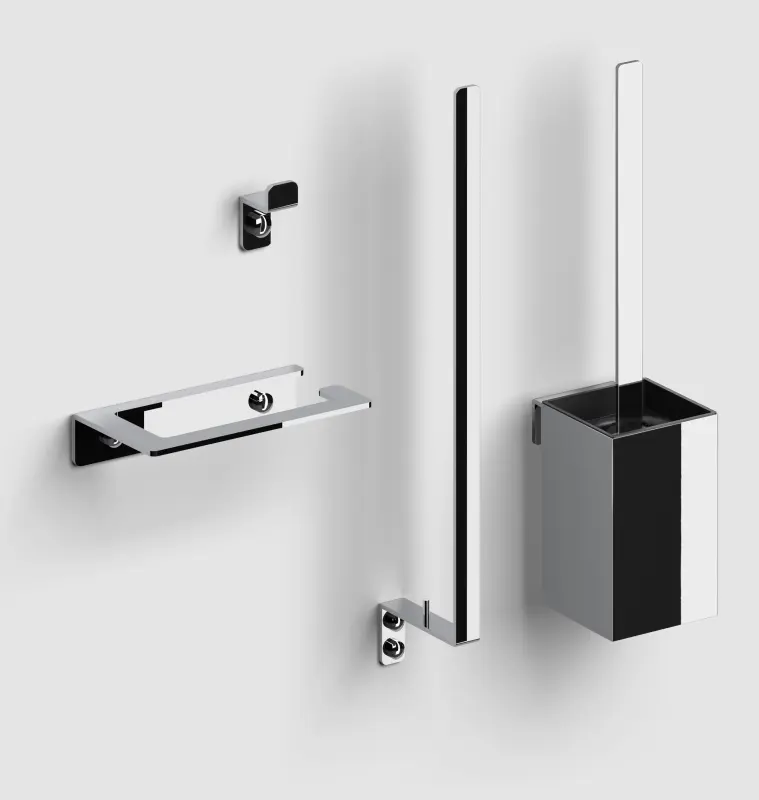 Clou Fold toilet accessoireset chroom