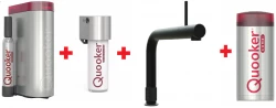 Quooker Front Zwart COMBI & CUBE Warm, koud, kokend, gefilterd, koud, bruisend water 22FRONTBLK+CUBE