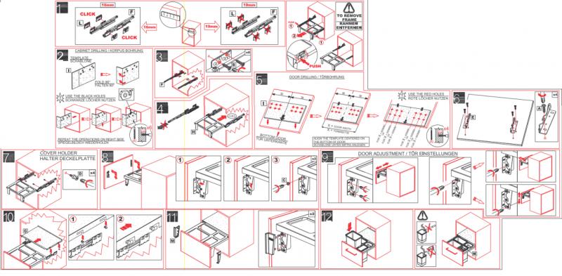 Franke Sorter Garbo 60-2 inbouw afvalsysteem 2 x 18 Liter afvalbak 1210284027