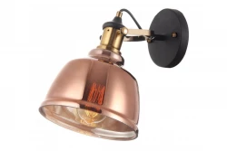 Decor Muscari II wandlamp koper kleurig glas in metallic uitvoering en messing lamphouder 3619