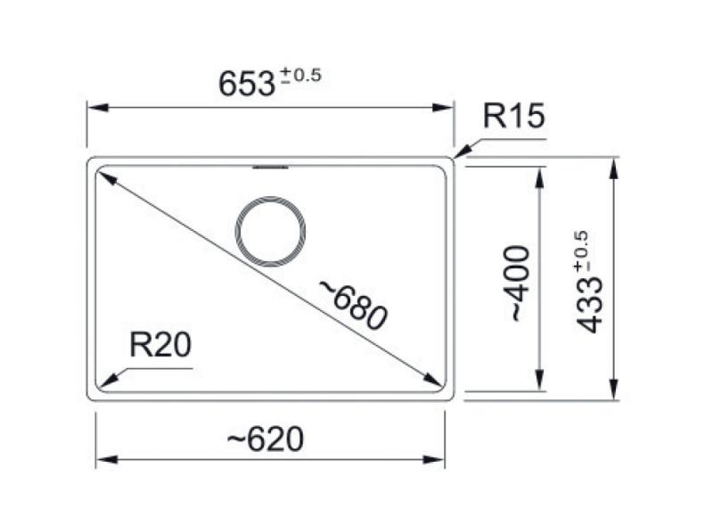 Franke Maris MRG 210-62 Fragranite Onyx spoelbak vlakinbouw