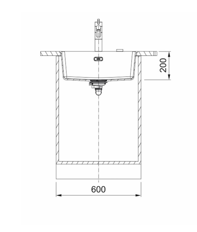 Franke Maris MRG 110-52 Fragranite oyster spoelbak onderbouw