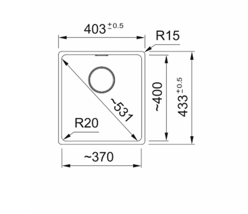 Franke Maris MRG 210-37 Fragranite Onyx spoelbak vlakinbouw