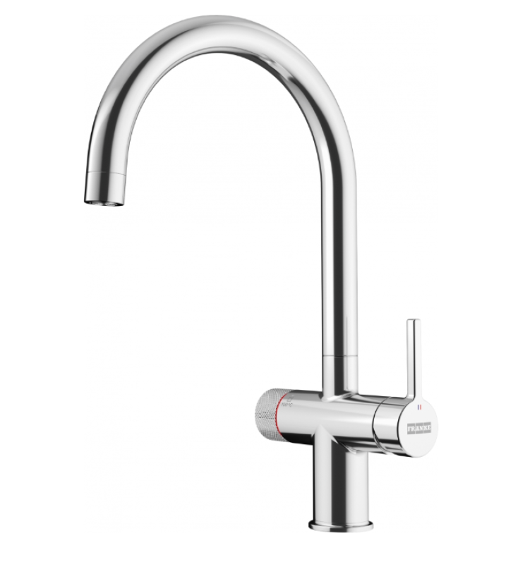 Franke Maris water hub 4L boiler 3-1 met Twist mechanische kokend water kraan chroom met waterhub mengset 1208957940