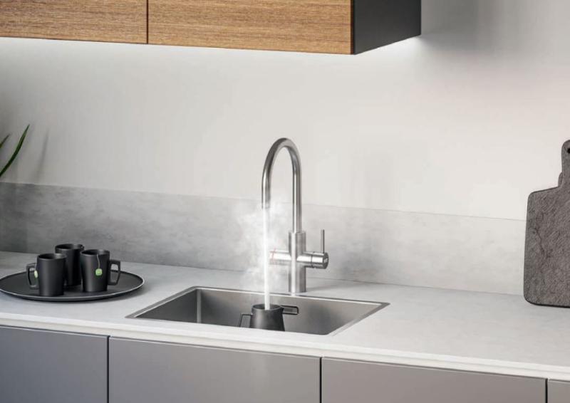 Franke Maris water hub 4L boiler 3-1 met Touch electronische kokend water kraan RVS met waterhub mengset 1208957943