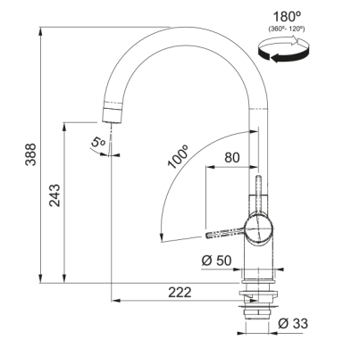 Franke Maris water hub 4L boiler 3-1 met Touch electronische kokend water kraan mat zwart met waterhub bypass 1208957950