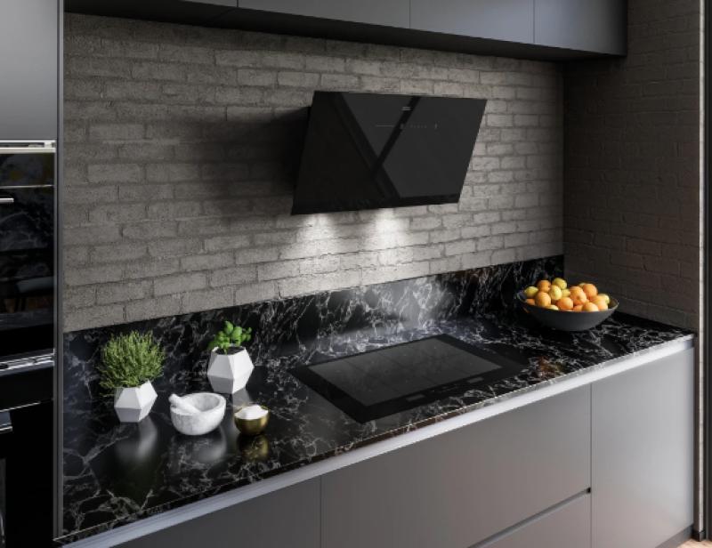 Franke AQ Sense wandmodel zwart afzuigkap 80cm 330.0657.270