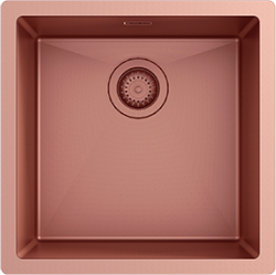 OUTLET Ausmann Turt koperen spoelbak PVD NANO Copper 40x40 onderbouw vlakbouw en opbouw 1208956945