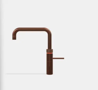 Quooker Fusion Square Rose Koper COMBI & CUBE Warm, koud, kokend, gefilterd, koud, bruisend water 22FSRCO+CUBE