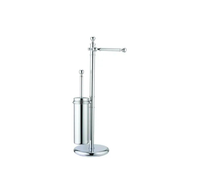 Huber Croisette Classic toiletborstelgarnituur met toiletrolhouder Brons 4044.01H.BA