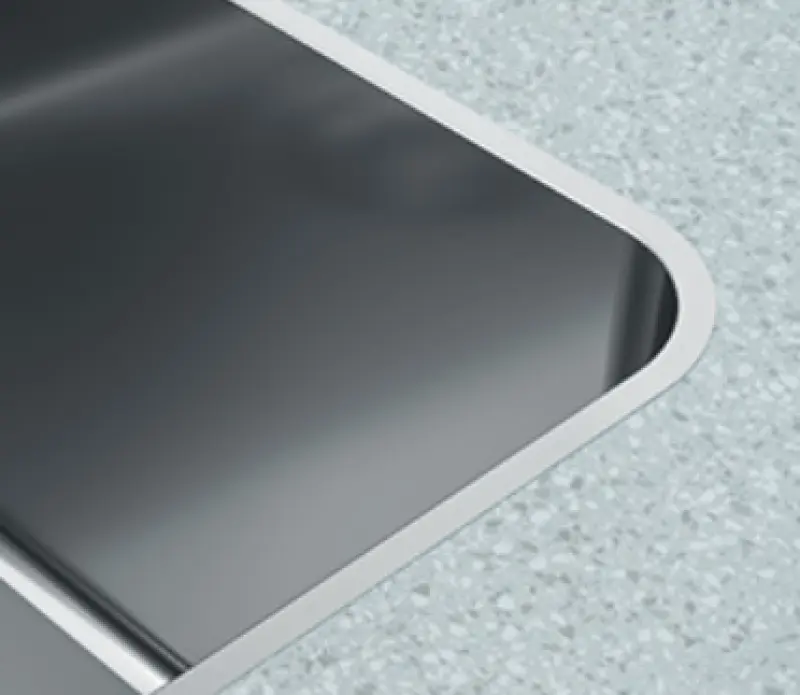 OUTLET losse klem Franke Mythos MYX 210.45 rvs spoelbak 45x40cm vlakbouw 127.0638.275