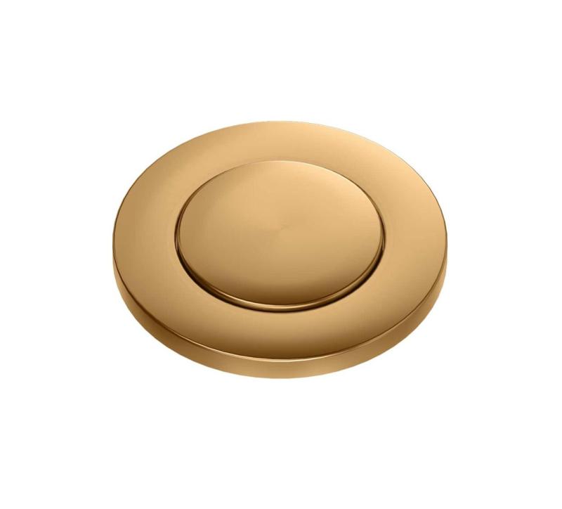 Quadri koper dubbele spoelbak afvoerset en overloop met push to open knop  koper 1208967546