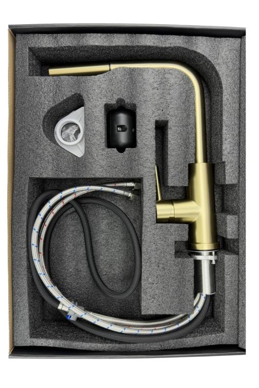 Pure.Sink Elite Steel Spark-S keukenkraan PVD Gun metal met uittrekbare uitloop PS8041-61