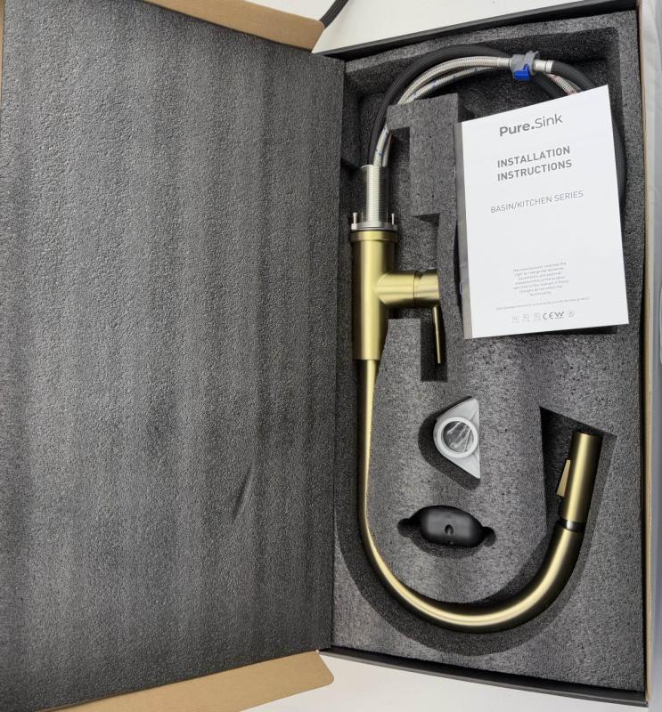 Pure.Sink Elite Steel Stream-S keukenkraan Matzwart met uittrekbare uitloop PS8045-10