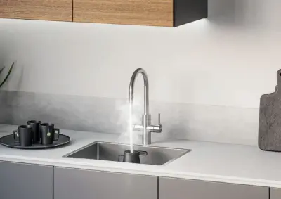 Franke Maris water hub 7L boiler 3-1 met Touch electronische kokend water kraan chroom met waterhub bypass 1208967853