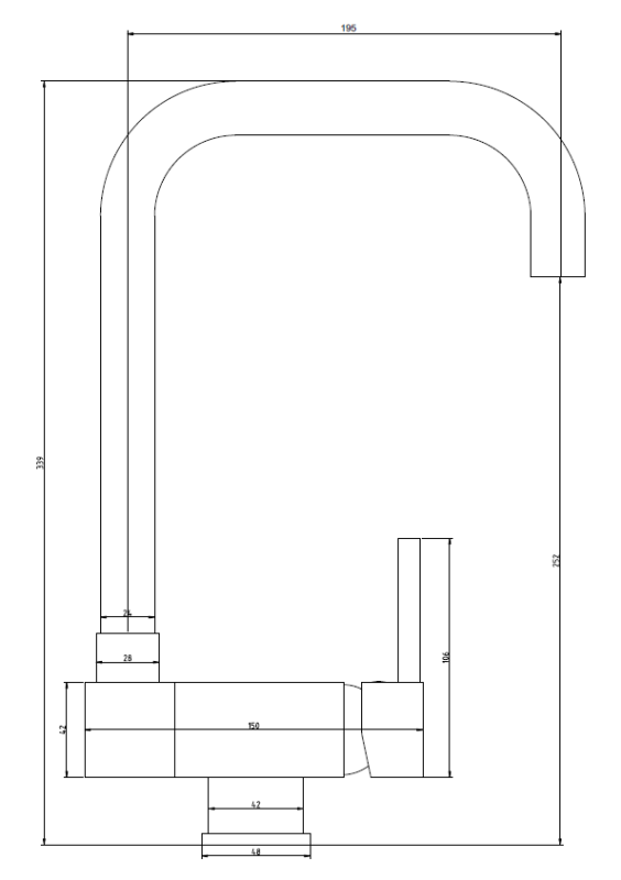 Graniteland Serenity neerklapbare venster Keukenmengkraan Zwart 1208969533